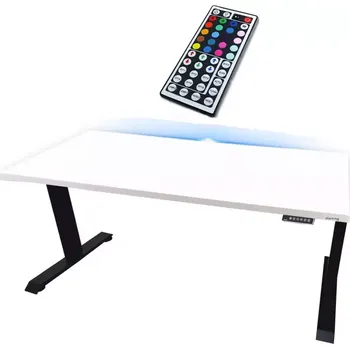 Kancelářská sestava Psací Stůl Low Elektr. Bílý 136x66x2,8 Model 1