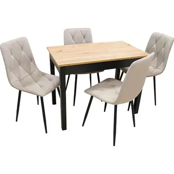 Jídelní set Jídelní set 1+4 Larisa artisan/černá