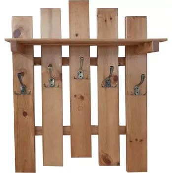 Předsíňová stěna Věšák s policí 5 kovové úchyty jelsa