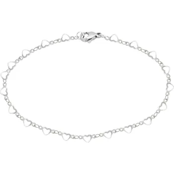 Řetízek biju Řetízek na nohu z chirurgické oceli, složený ze srdíček s průřezy 2002065-3