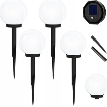 Venkovní osvětlení SOLÁRNÍ ZAHRADNÍ LAMPA ZAPICHOVACÍ BÍLÁ KOULE SVĚTLA KOULE LED 4 KS SADA LAMPIČEK
