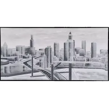 Obraz Obraz s rámem Město 70x140 cm