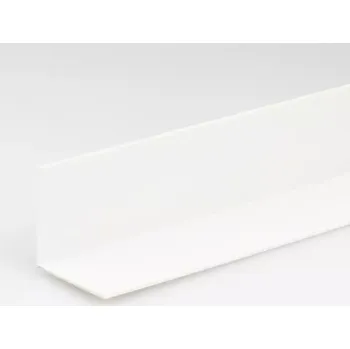Stavební profil Profil uholníkový PVC bily lesk 10x10x1000