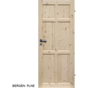Interiérové dveře Interiérové dřevěné dveře BERGEN 60-100 cm Pravé/Levé Bez povrchové úpravy