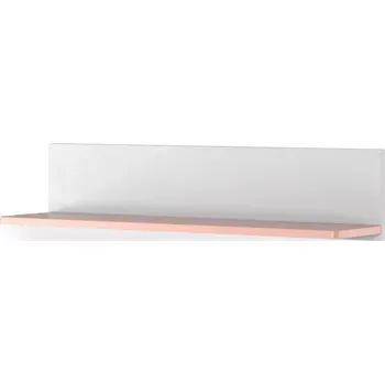 Kancelářská sestava Polica Luna 110cm Bílý/Ružová