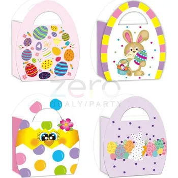 Dárková taška Taška papírová dárková 'kraslice' 18x23x10 cm - Velikonoce (mix)