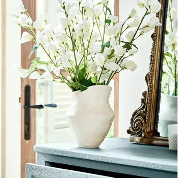 Váza Váza Cantresse, krémová, V/Š/H cca 21/16.5/17 cm