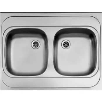 Nerezový dřez Dřez 2K 80/60 GŁ.-1009272 + sifon