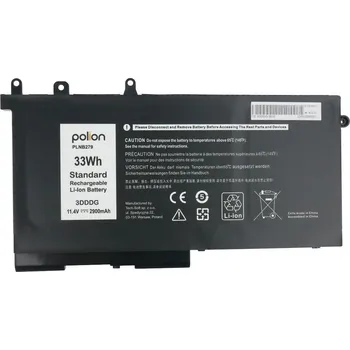 Počítač TRX Baterie Polion 3DDDG pro notebooky DELL 451-BBZT Latitude 5280 5290 5480 5490 5495 5580 - 2900mAh 33Wh/ neoriginální