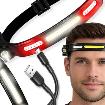 Čelovka ČELOVKA VÝKONNÁ ČELOVÁ SVÍTILNA REFLEKTOR NA HLAVU VODĚODOLNÁ SENZOR POHYBU