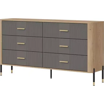 Ložnicová sestava Komoda Dante DT05 dub cremona/šedá