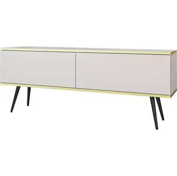 Obývací stěna Tv stolek Oro 135 bílá + nohy černé