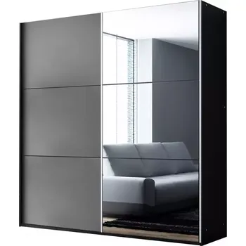 Ložnicová sestava Skříň Vigo 150 grafit/zrcadlo