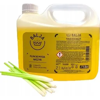 Mycí prostředek Balja ekologický prostředek na mytí nádobí tráva citronová 2 l náhradní náplň
