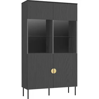 Obývací stěna Vitrína Mond 2D 01-B černá