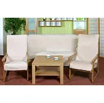 Souprava Korall micro 3+1+1 Béžová - 1ks 150x200, 2ks 65x150 cm BX954