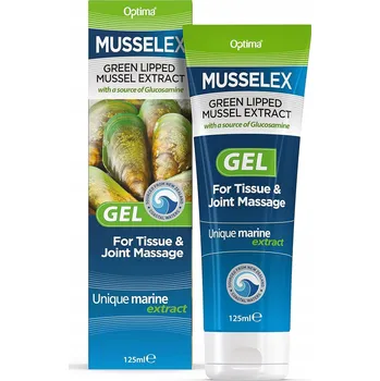 Masážní přípravek MusselEx gel na masáž Mentol Glukosamin a éterické oleje na svaly a klouby 125 ml