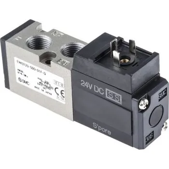 Kompresor Pneumatické elektromagnetické ventily, řada: VK3000 G 1/8 5/2 samostatný, max. průtok: 166NL/min SMC