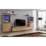 Obývací Stěna Switch Sklo+Led Xiv Wotan