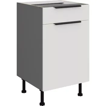 Kuchyňská skříňka Aria WH/ANT Anti Fingerprint 50d 1f 1s Bb