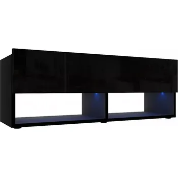 Obývací stěna Tv stolek Izumi 105 BL černá mat/lesk