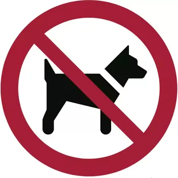 Zákaz vstupu se psem - symbol