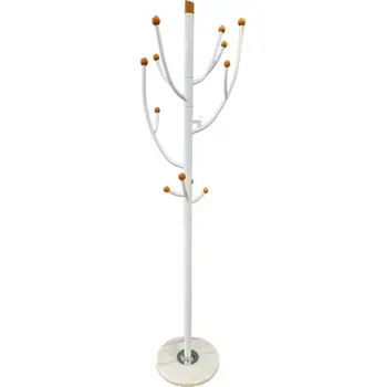 Věšák kovový Creazzo 9058 bílá/přírodní