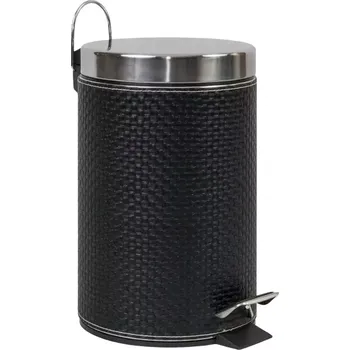 Odpadkový koš Koš 3l černý umělá kůže