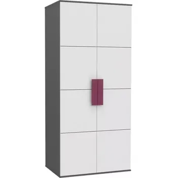 Kancelářská sestava Skříň Libelle 91 cm Bílý/Šedá