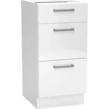 Kuchyňská Skříňka Vita D40s3 Bílá/Lesk