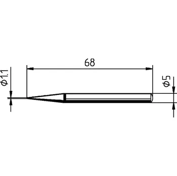 Pájecí hrot Ersa 0032BD pájecí hrot tužkový Velikost hrotů 1.10 mm Obsah 1 ks