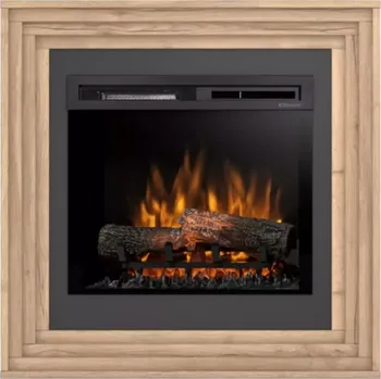 Elektrický krb Katra 23 dub světlý/černá