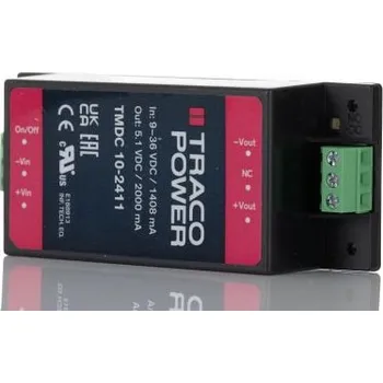 Měnič napětí DC-DC převodník 10W, výstup: 5.1V dc 2A 3kV dc, Vin 9→ 36 V stejnosm