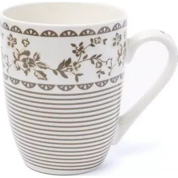 Keramický hrníček Chica 350ml tmavé puntíky a kytky