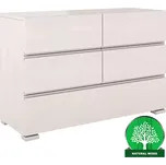 Dřevěná komoda buk 5S Skandica vestre bílá