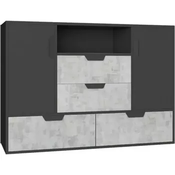 Kancelářská sestava Komoda Nano Na7 enigma/grafit