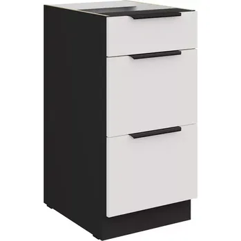 Kuchyňská skříňka Kuchyňská skříňka Aria WH/BL Anti Fingerprint 40d 3s Bb