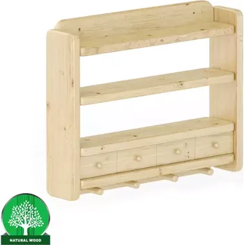 Obývací stěna Polička borovice PK118-50x40x10 přírodní