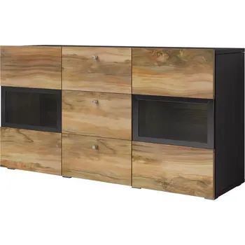 Kancelářská sestava Komoda 2D3S Baros 26 ořech satin/touchwood