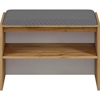 Botník Sedak 70cm Massi Dub Wotan/Bílá