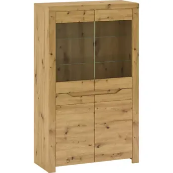 Obývací stěna Vitrína Luna 95cm Dub Artisan