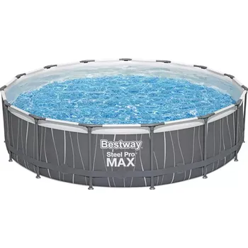 Bazén s kovovou konstrukcí kulatý 4,57x1,07m + LED 561GD