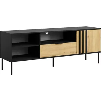 Obývací stěna Tv stolek 1D1SZ Rimini 08 černá/artisan