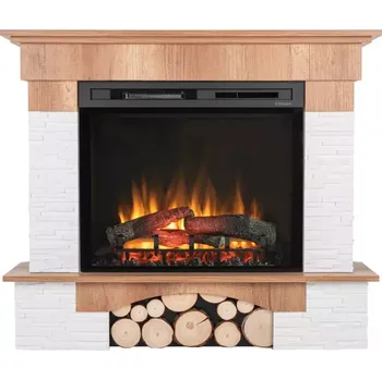 Rohový elektrický krb Porto 28 dub