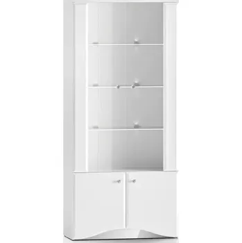 Obývací stěna Vitrína Glamour 01 bílá lesk