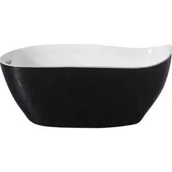 Vana Volně stojící vana Eva bílá-černá 175/80/71