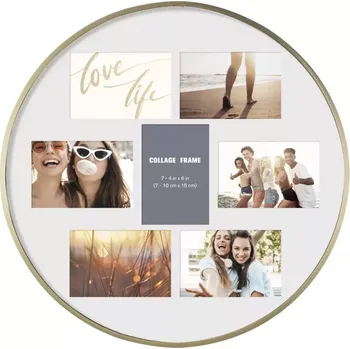 Rám na obraz Fotorámeček hliníkový 50x50cm al114-lsqqj gold