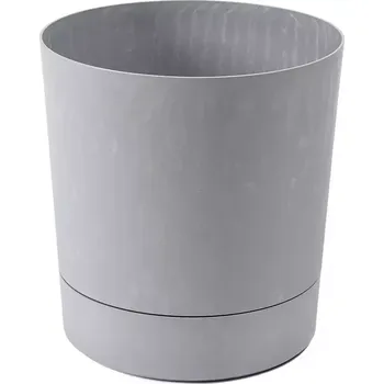 Obal na květináč Obal S Podmiskou Aura 125 Šedý Beton LA121-70