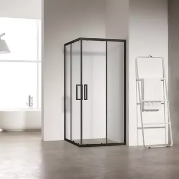 Sprchový kout čtvercový Atlas 90x90x210 black