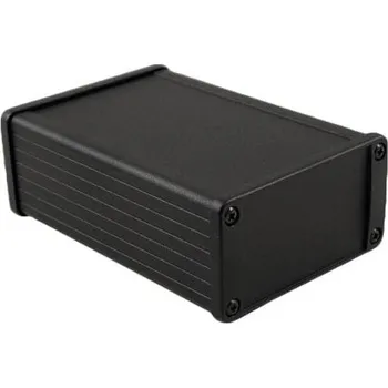 Pouzdro na přístroje Hliník barva Černá 161 x 104 x 55mm
